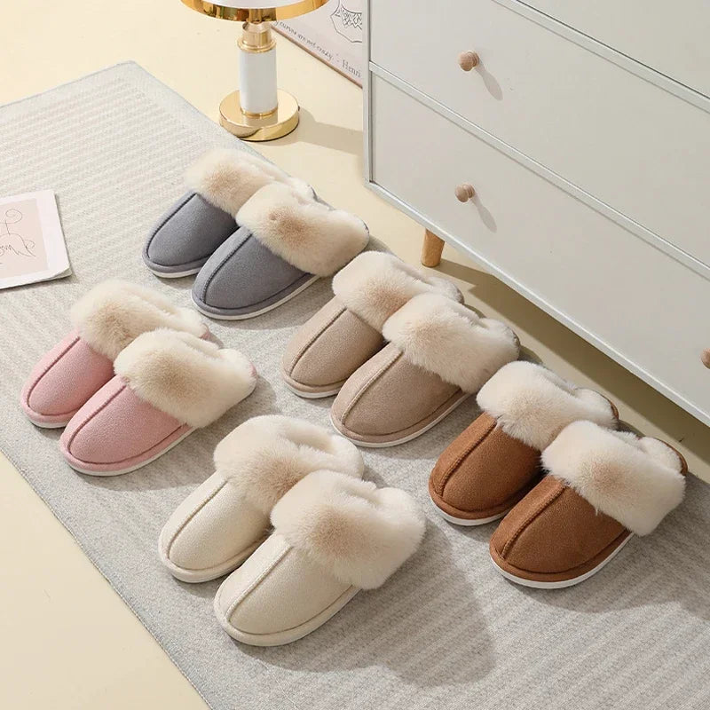 Women's Fuzzy Faux Fur Slippers