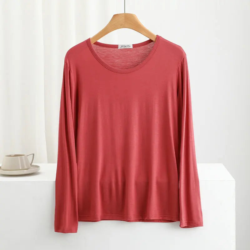 Women's Modal Long-Sleeve Pj Tops