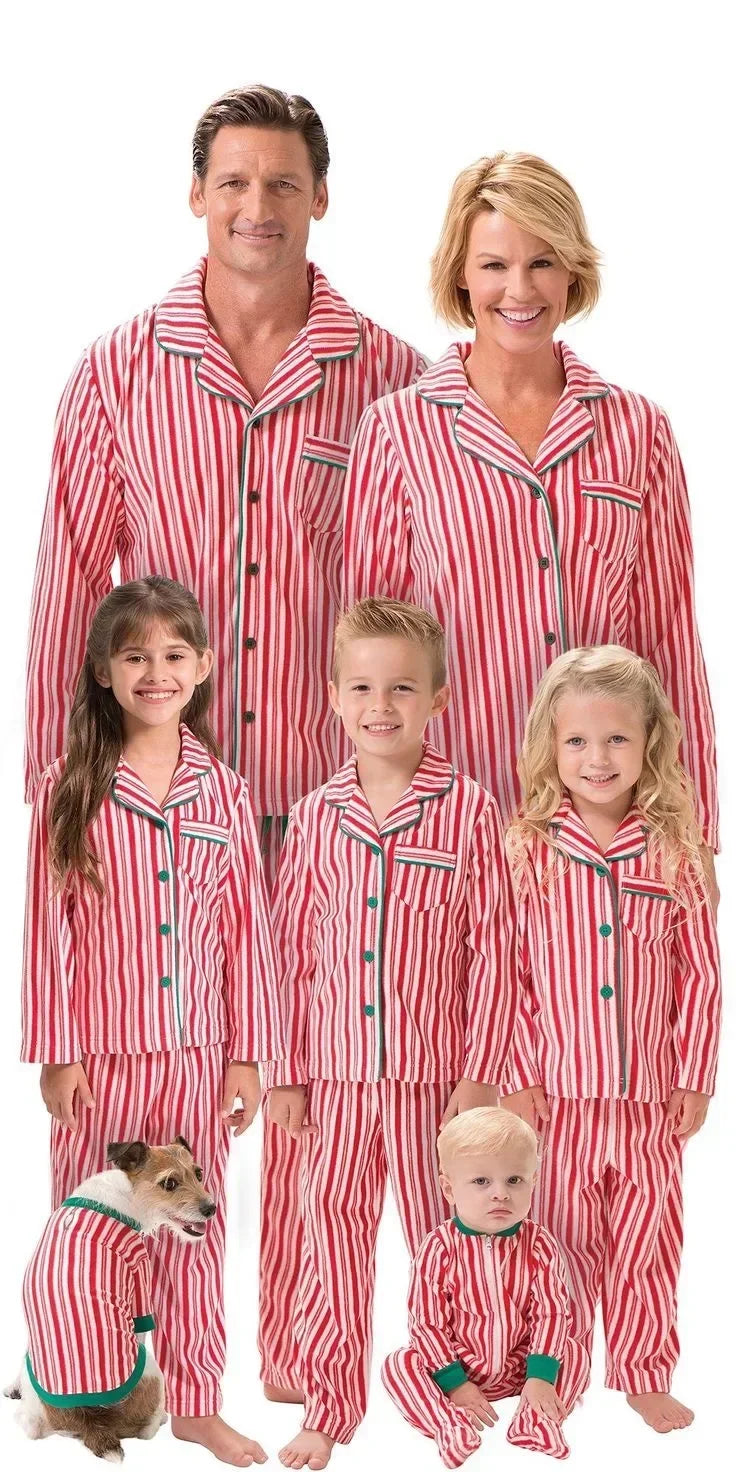 Christmas Matching Red & Green Pyjama Set
