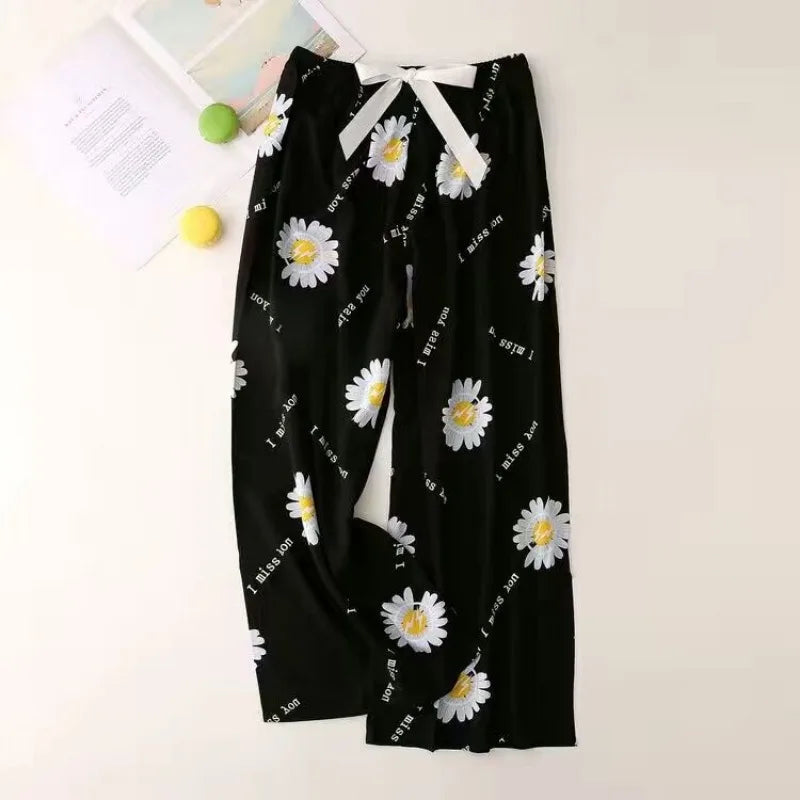 Women’s Cotton Floral Print Pyjama Bottoms