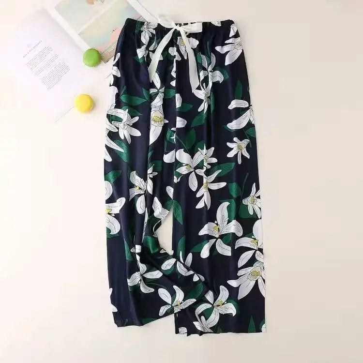 Women’s Cotton Floral Print Pyjama Bottoms
