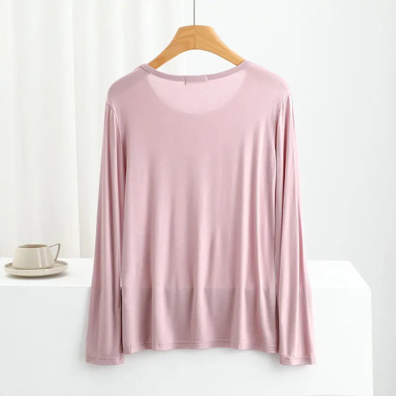 Women's Modal Long-Sleeve Pj Tops