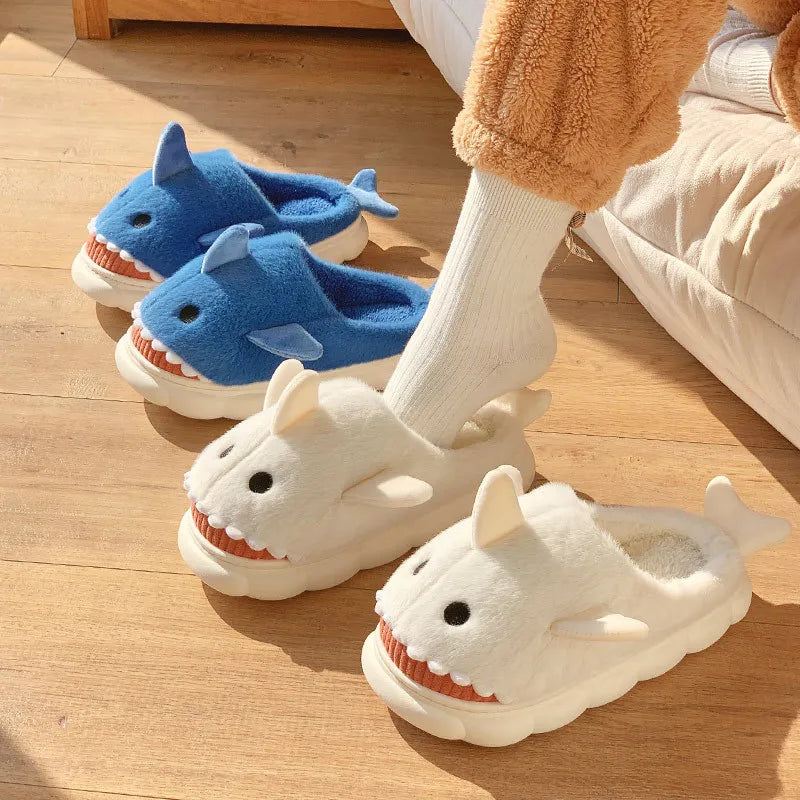 Women's Cartoon Shark Slippers