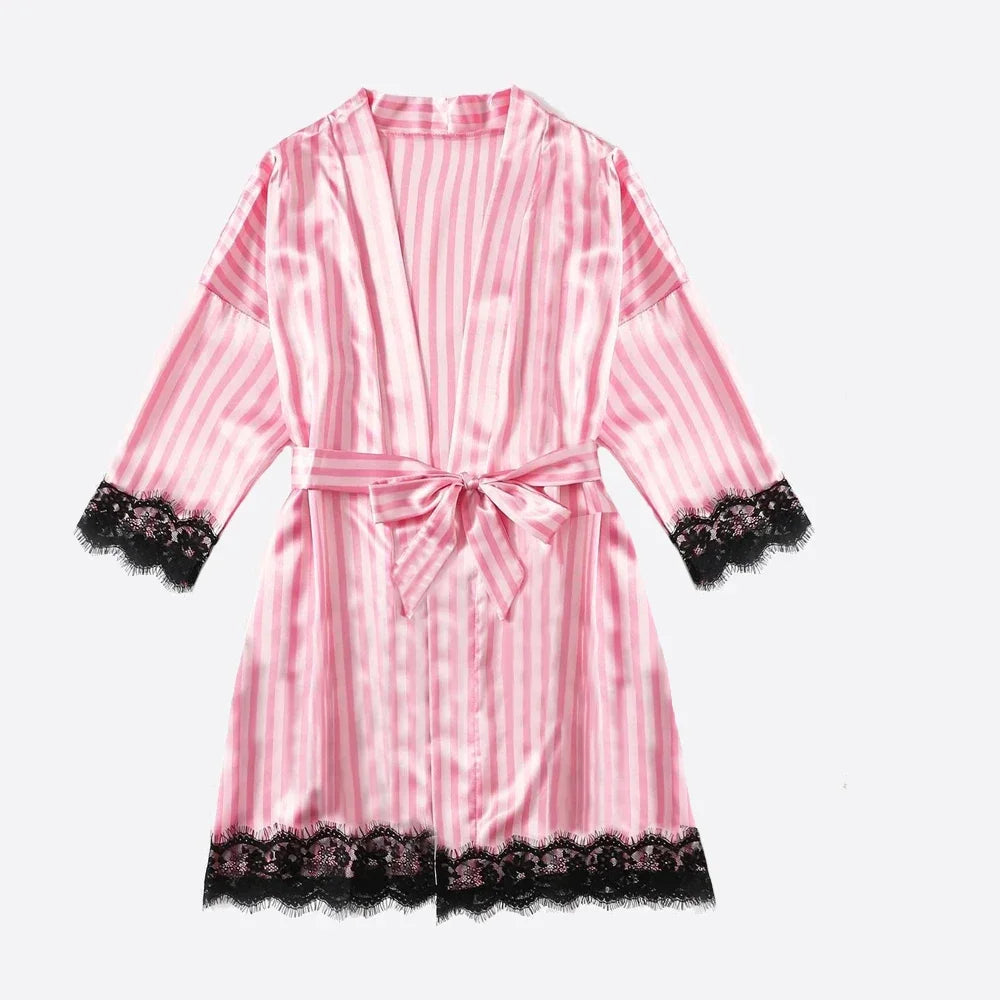 Women's Dressing Gown Satin Robe