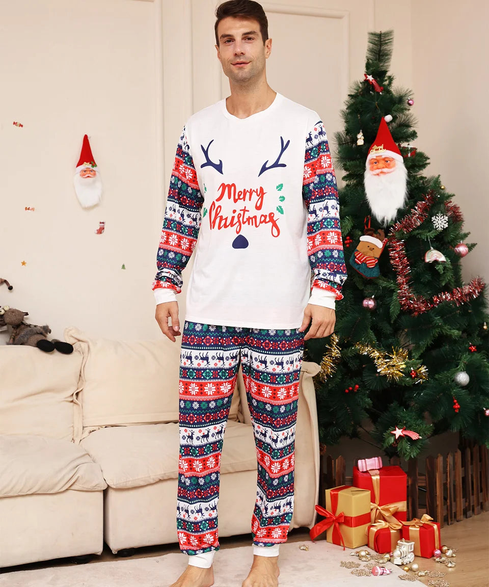 Christmas Antler Matching Pyjama Set