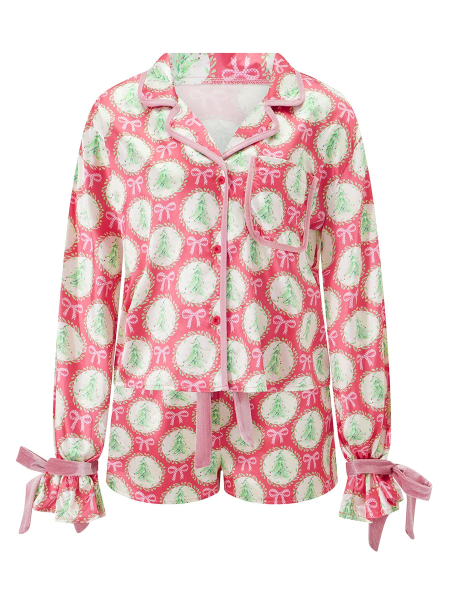 Women's Christmas Pyjama Short Set