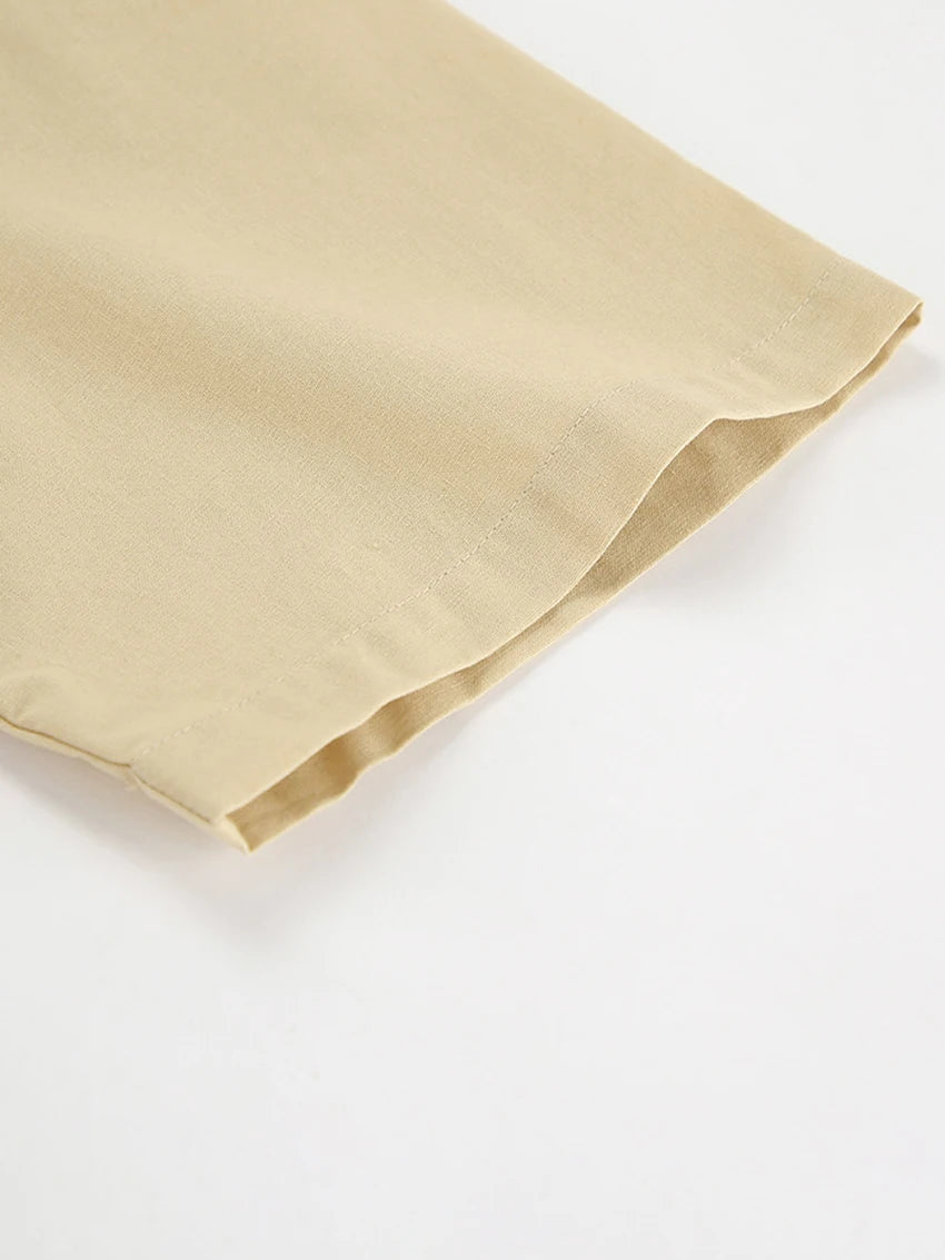 Women's Cotton Khaki Short Pyjama Set