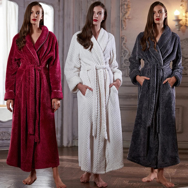 Extra Long Thermal Dressing Gown