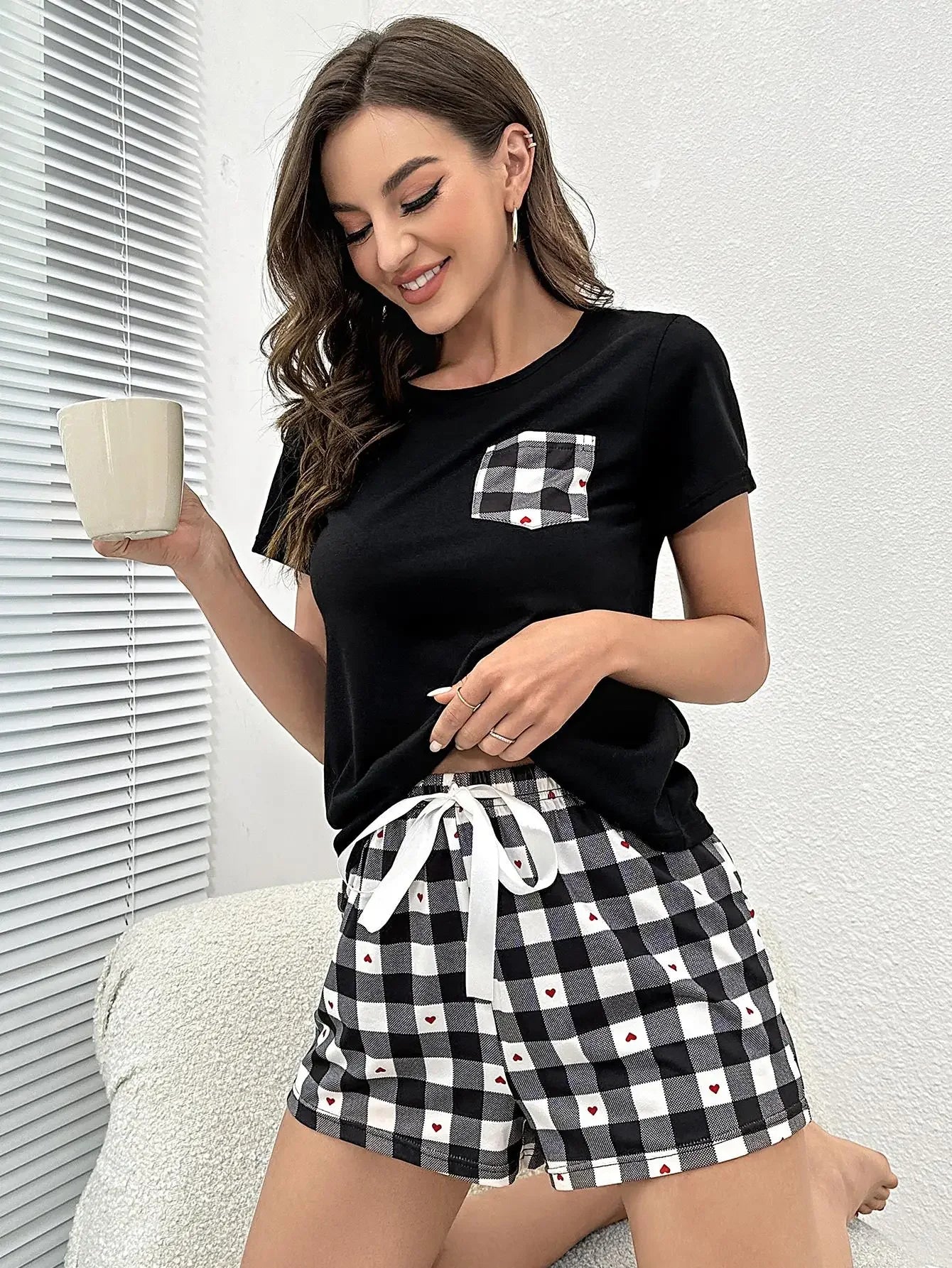 Women's Summer Pyjama Shorts Set