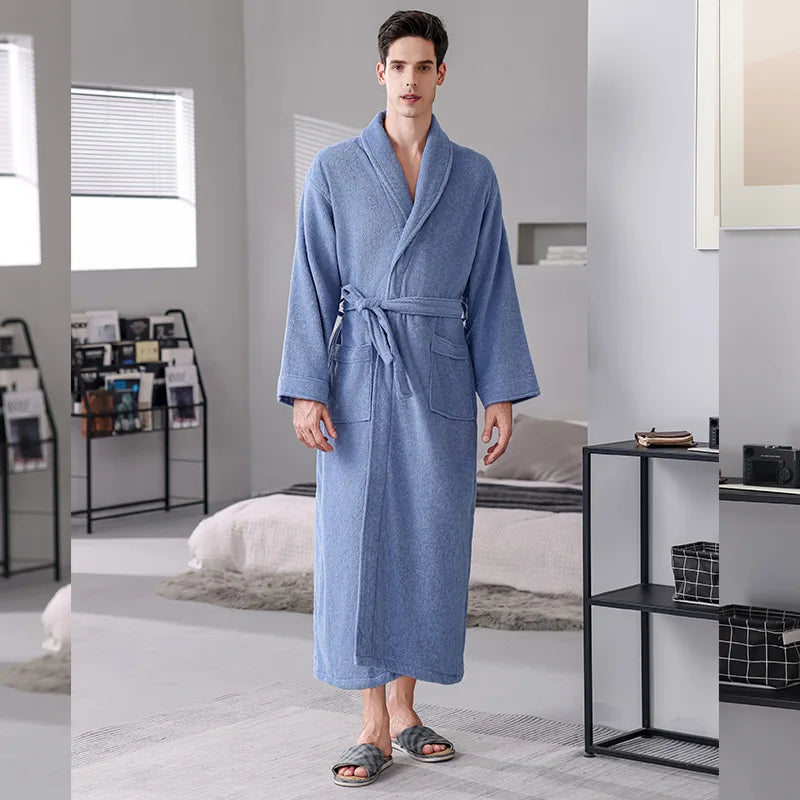 Blue Towel Bathrobe