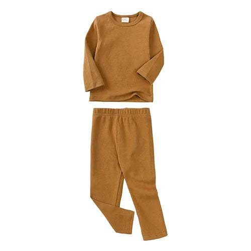 Colourful Coffee Brown Kids Pyjama Sets
