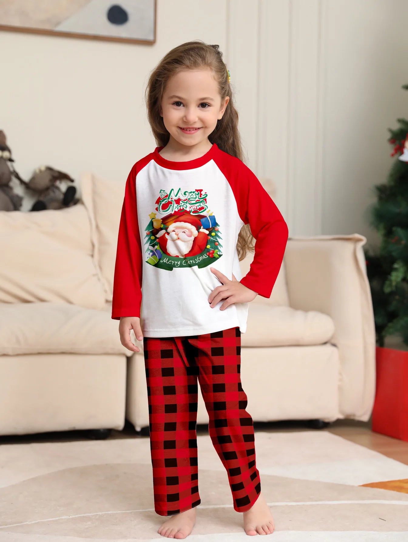 Red Santa Family Christmas Pyjama Set