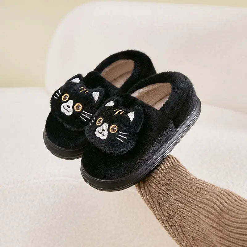 Women's Fuzzy Kitty Slippers