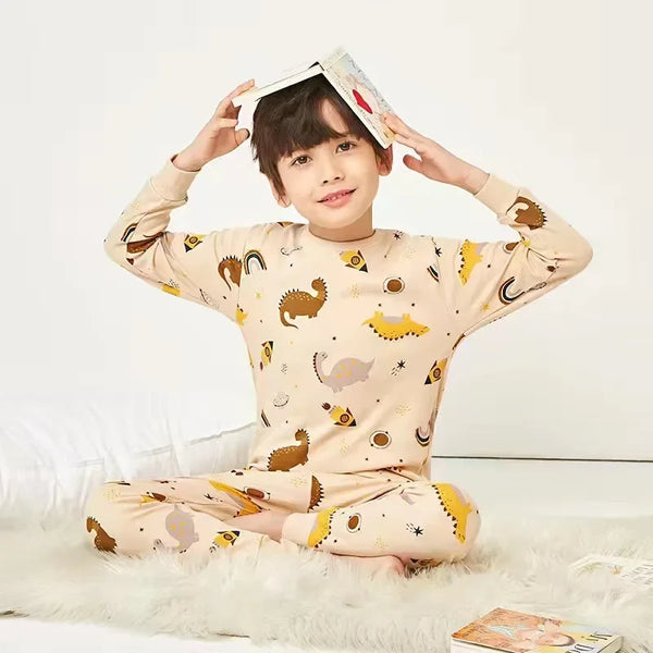 Boys Long Sleeved Dino Pyjama Set