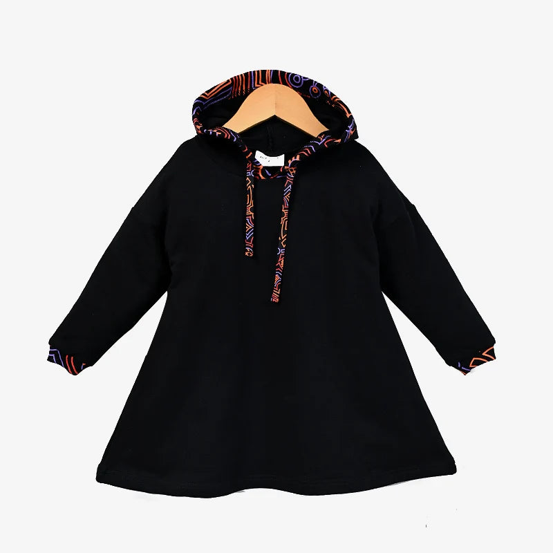 Black Hooded Set Unisex Pyjama Set