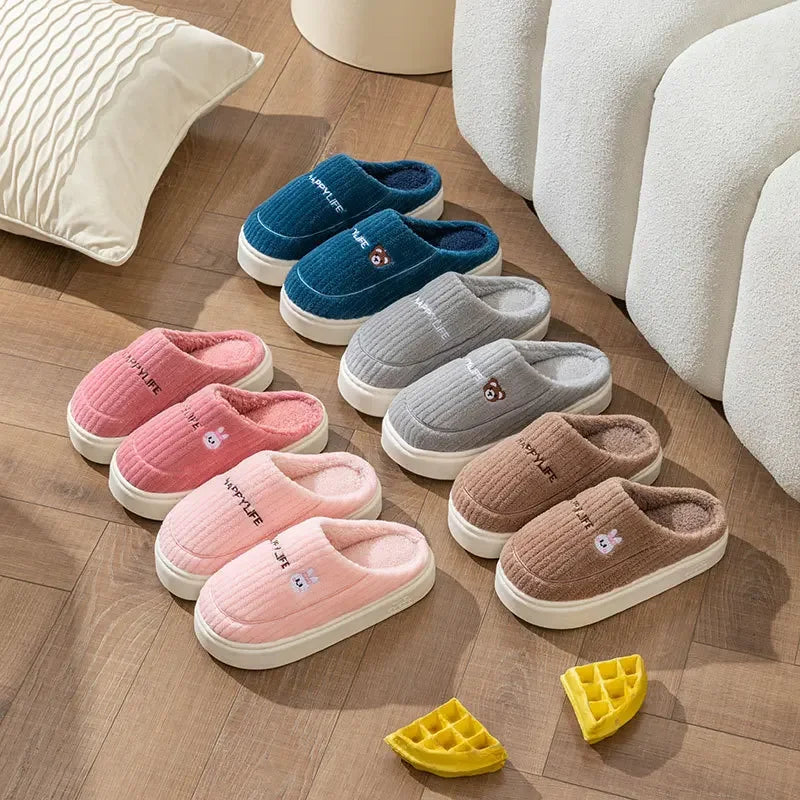 Women’s Happy Life Cotton Slippers