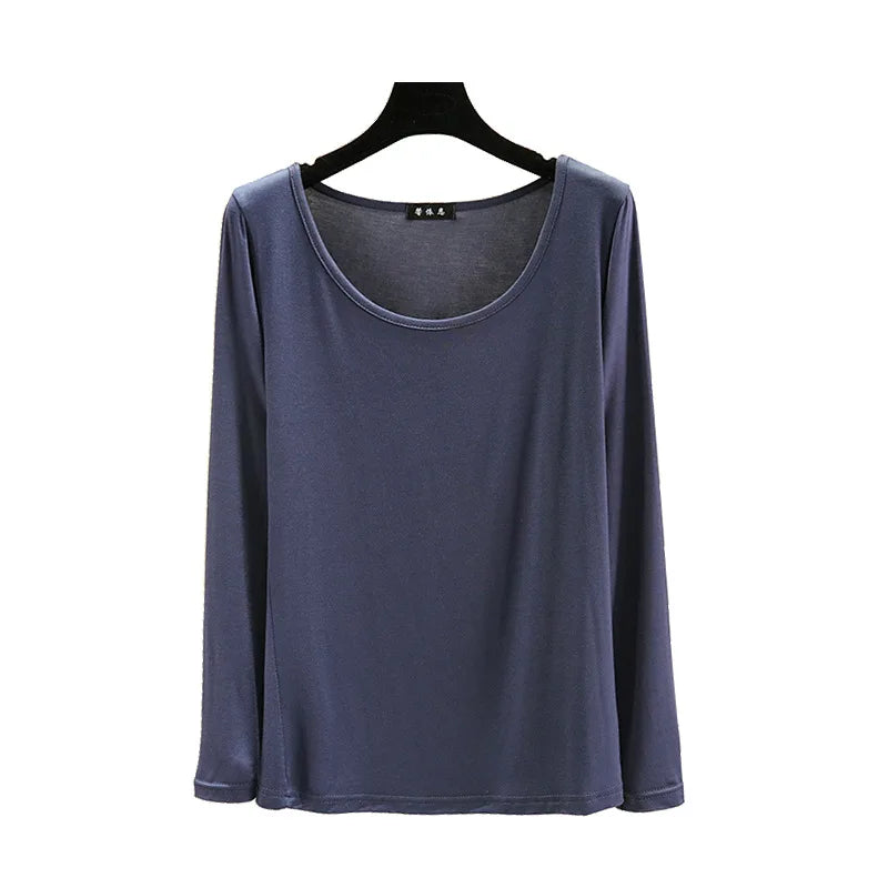 Modal Long-Sleeve Pyjama Tops for Women