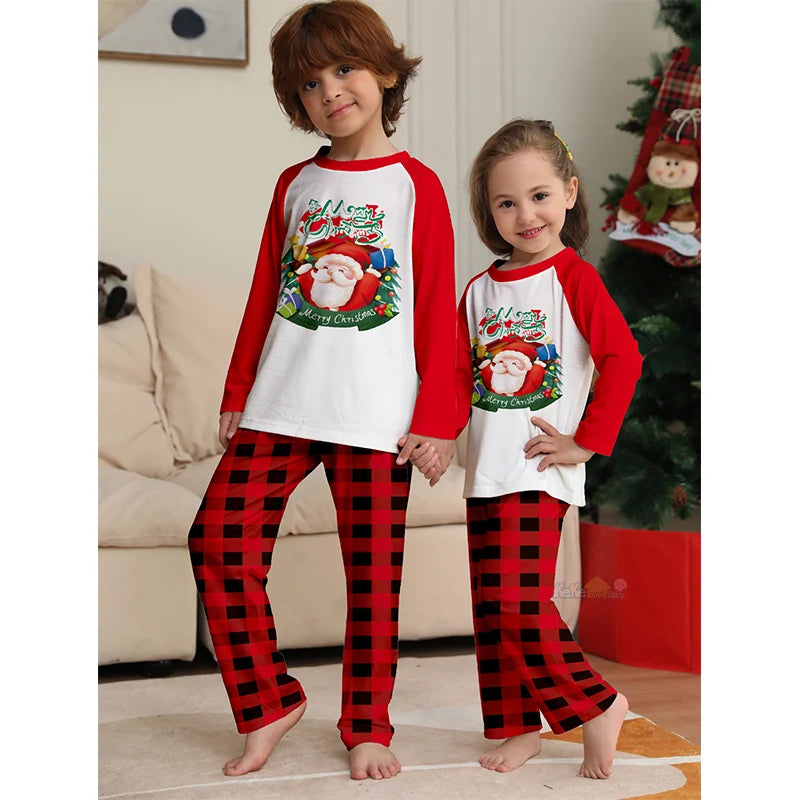 Red Santa Family Christmas Pyjama Set