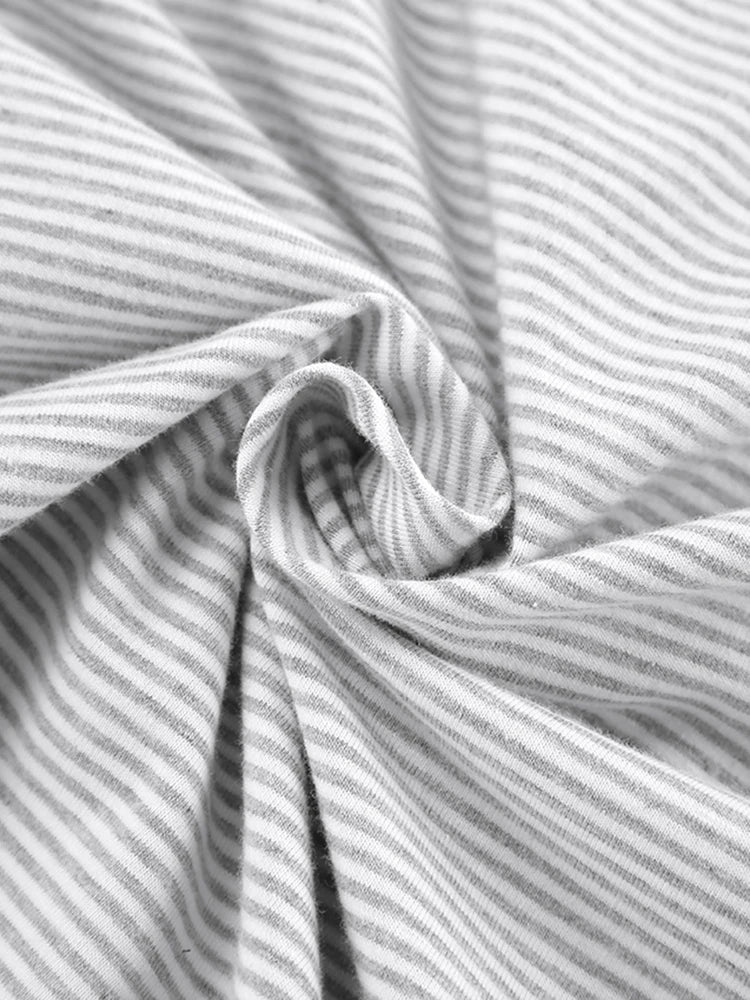 Striped Two-Piece Cotton Shorty Pyjamas