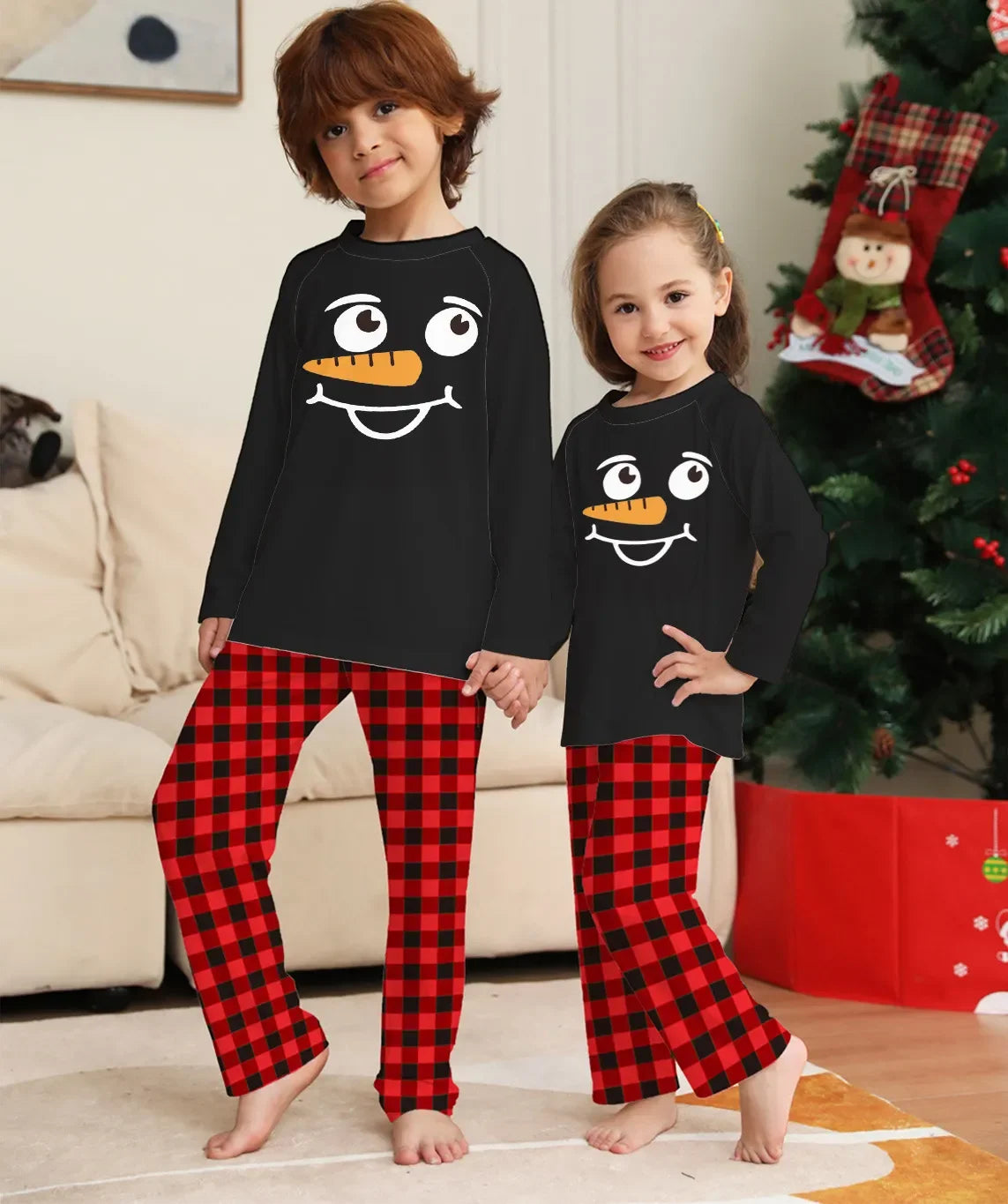 Snowman Family Christmas Pyjama Set
