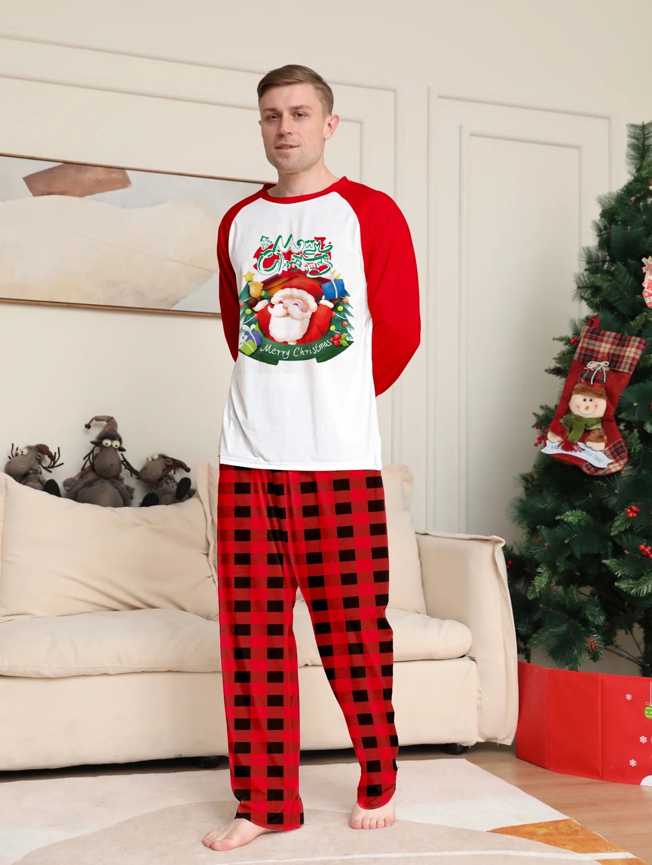 Red Santa Family Christmas Pyjama Set