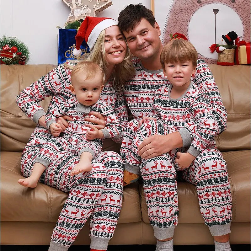 Family Matching Pattern Christmas Pyjamas