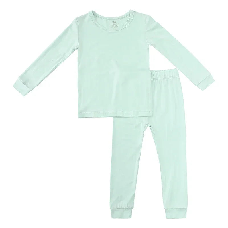 Kids Cotton Long Sleeve & Pyjama Bottoms Set