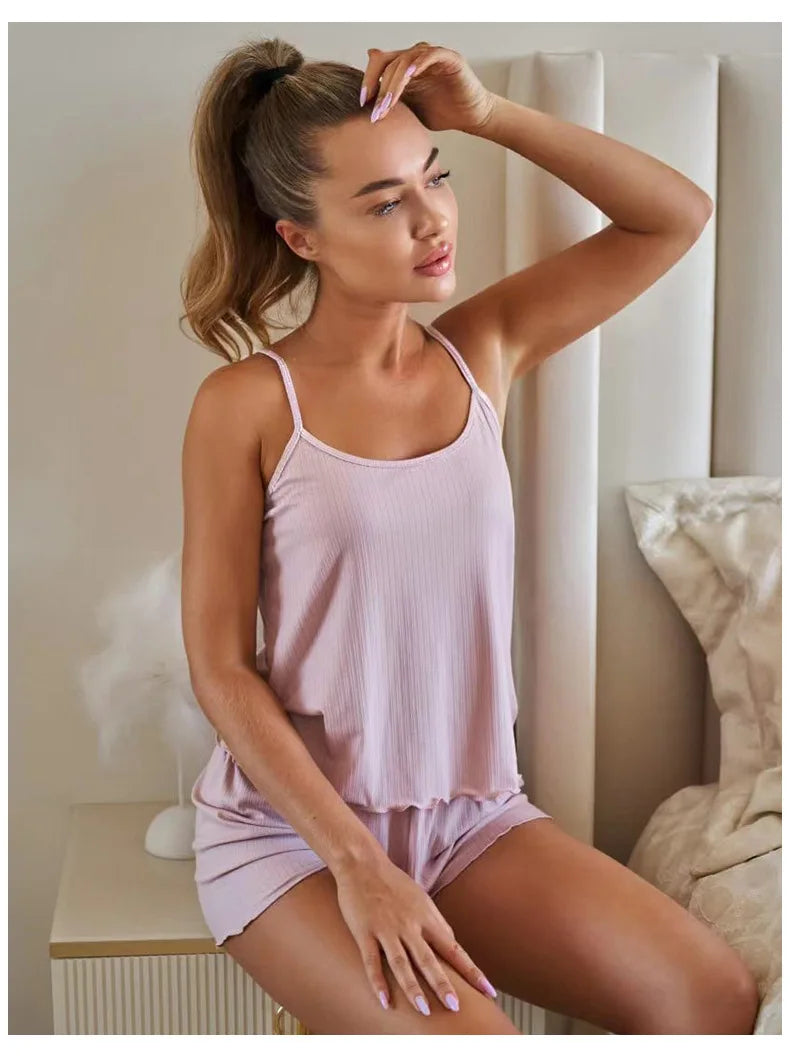 Women's Serene Slumber Sleeveless Shorts Set
