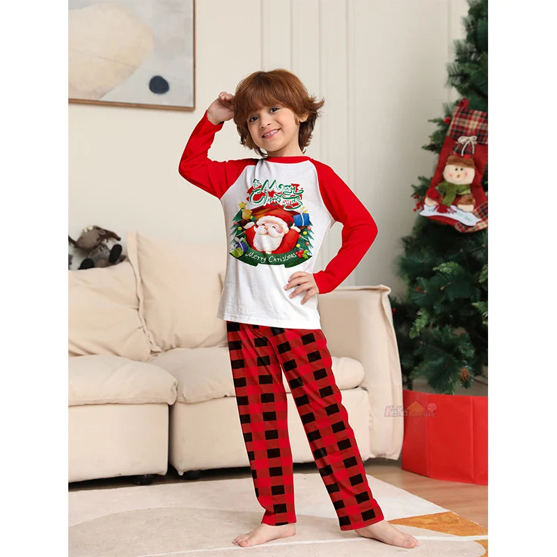 Red Santa Family Christmas Pyjama Set