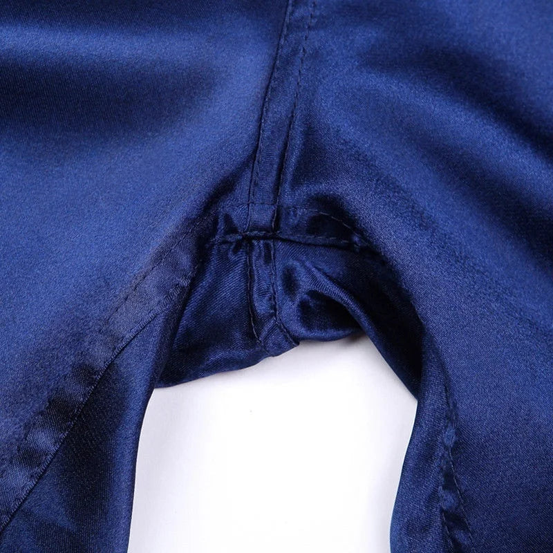 Men's Casual Satin Pyjama Shorts