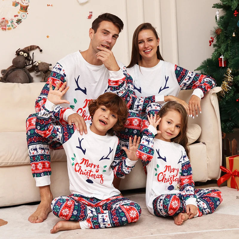 Christmas Antler Matching Pyjama Set