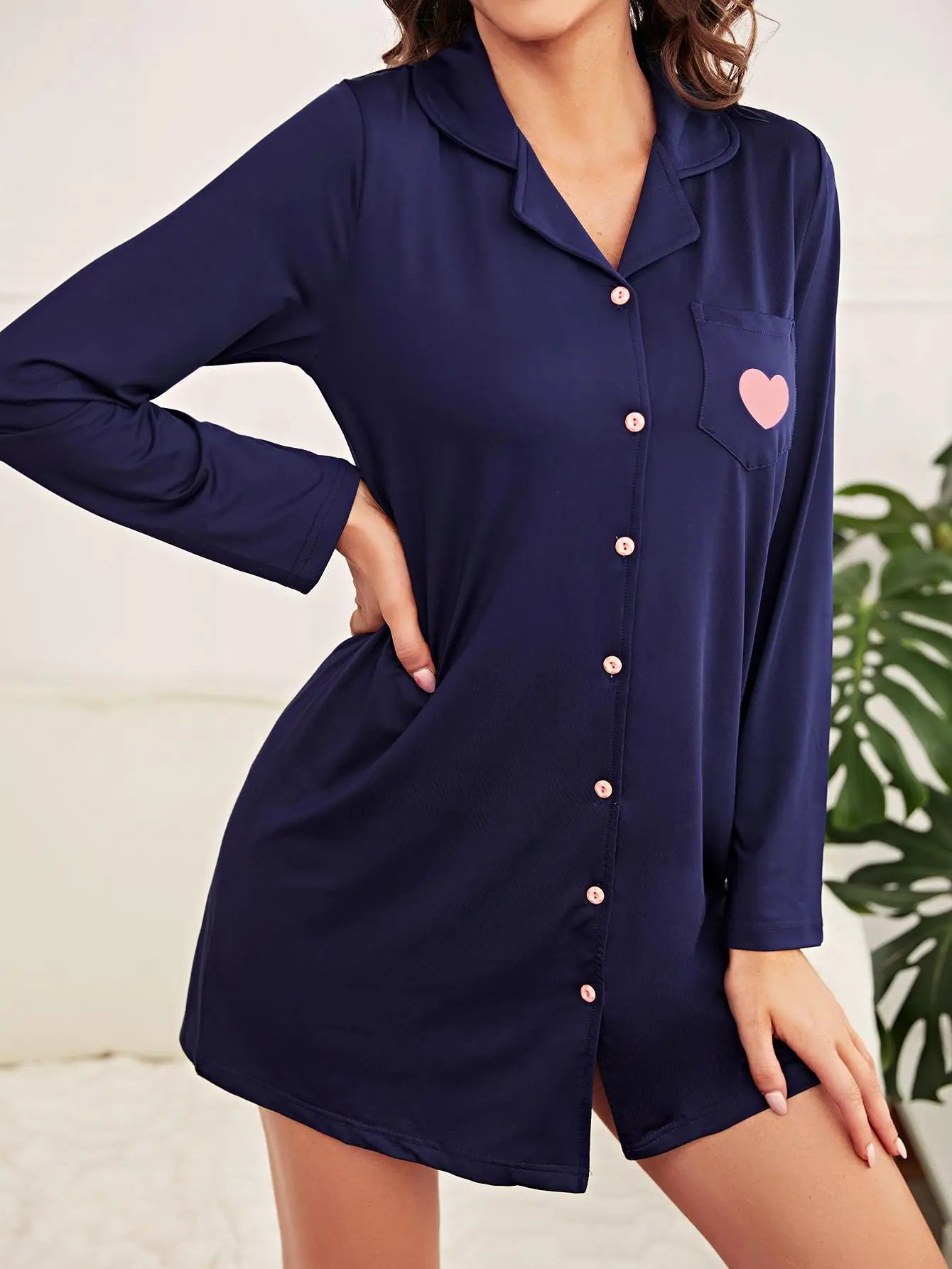 Navy Bliss Sleepwear Dress