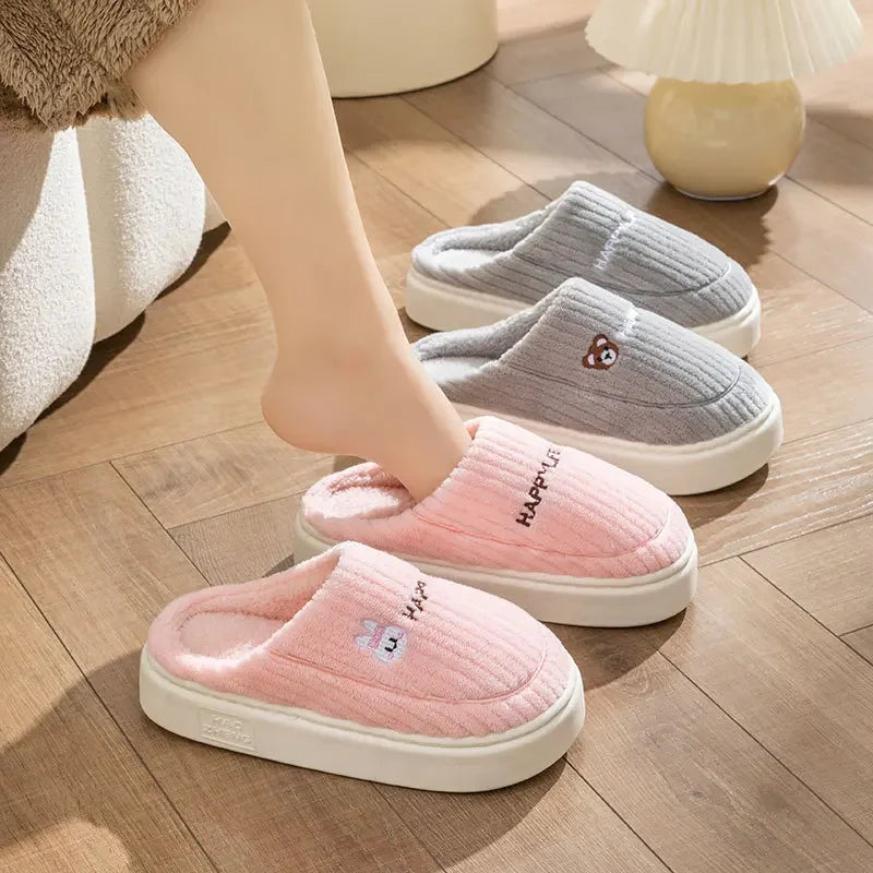 Women’s Happy Life Cotton Slippers