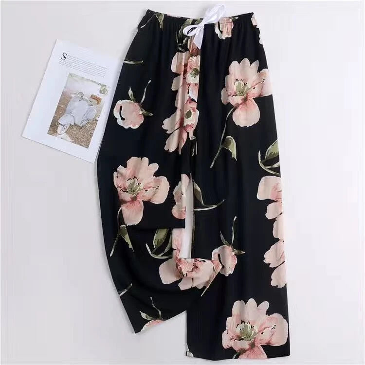 Women’s Cotton Floral Print Pyjama Bottoms