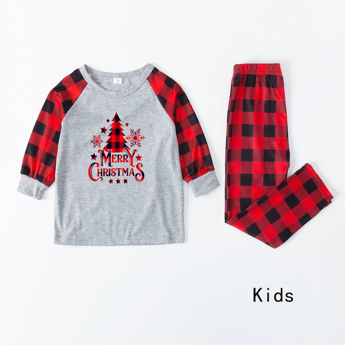 Matching Family Xmas Tree Print Pyjama Set