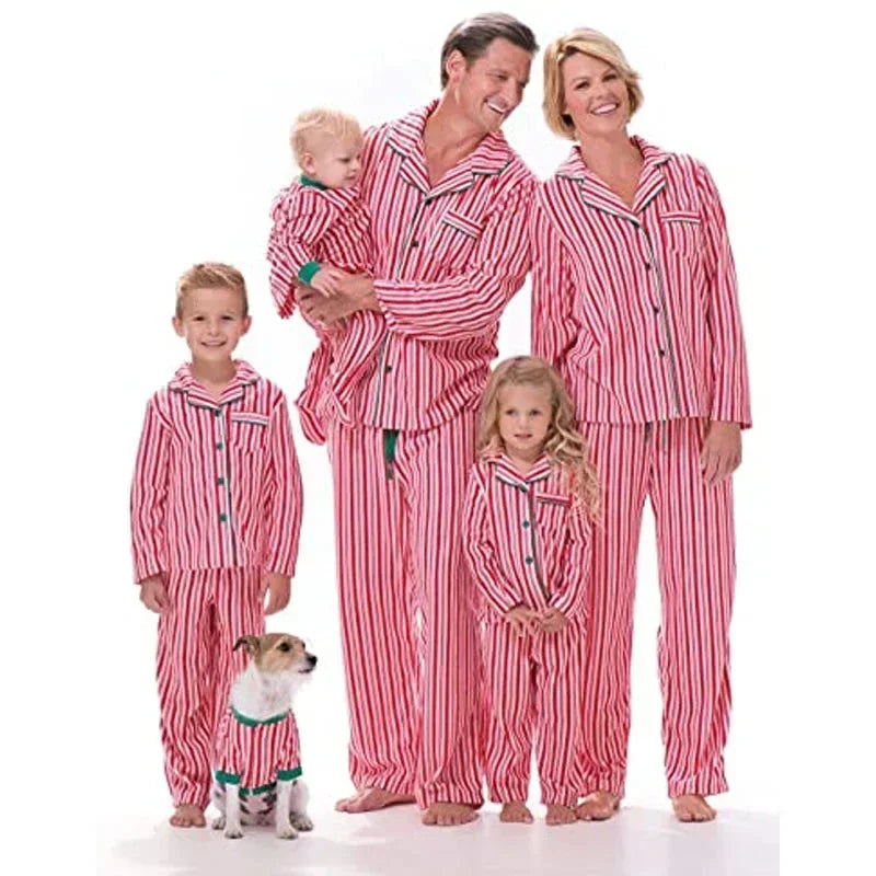Christmas Matching Red & Green Pyjama Set