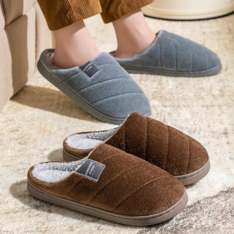 Men's Warm Anti-Slip House Slippers