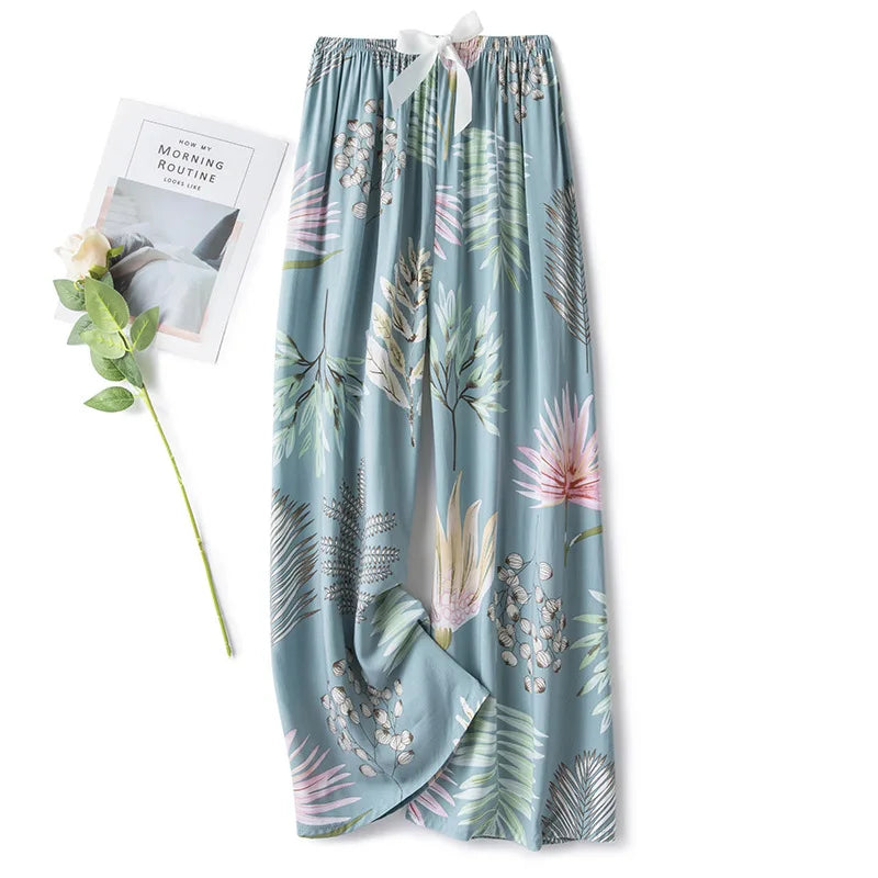 Women's Floral Cotton Pyjama Bottoms