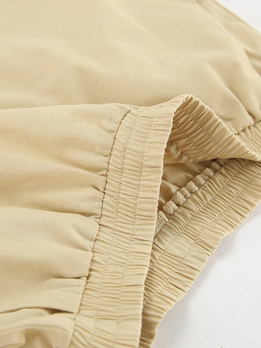 Women's Cotton Khaki Short Pyjama Set