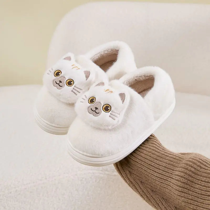 Women's Fuzzy Kitty Slippers