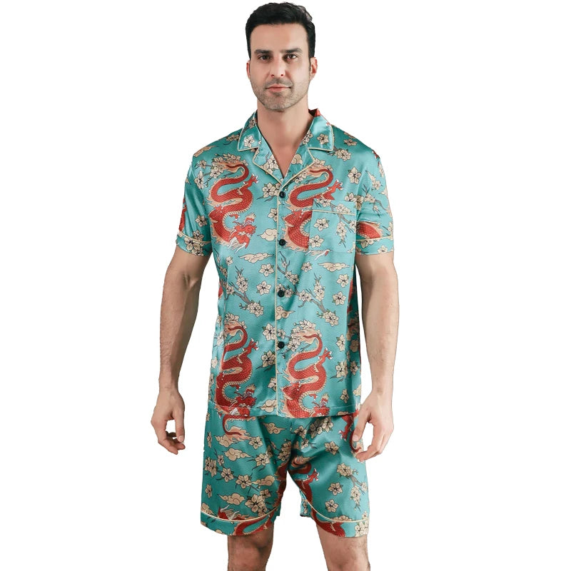 Men's Pyjamas Short Sleeved Shorty Set