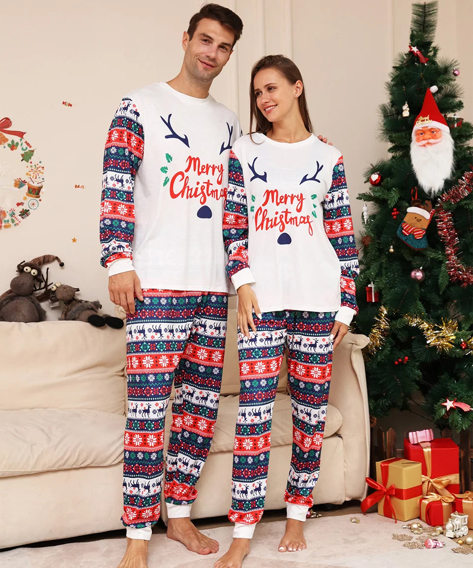 Christmas Antler Matching Pyjama Set