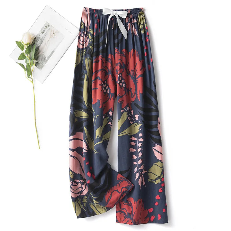 Women's Floral Cotton Pyjama Bottoms