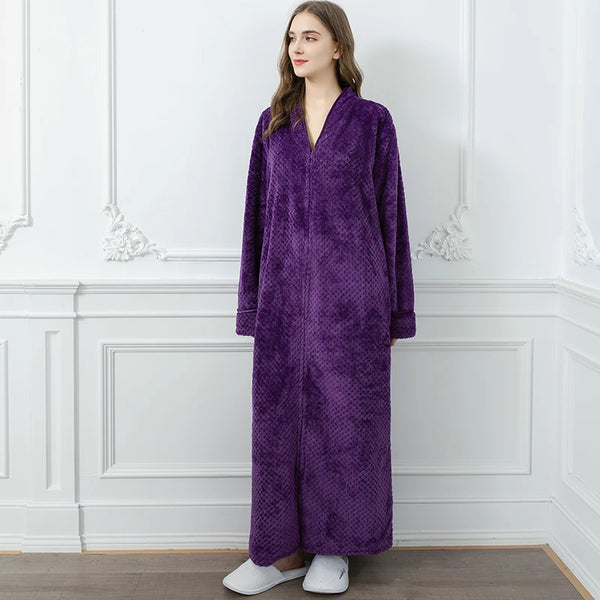 Extra Long Thermal Dressing Gown - Main Image