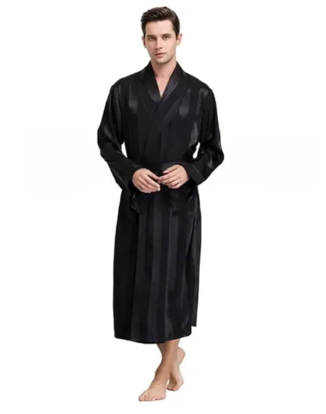 Men's Geometric Silk Robe Men's Geometric Silk Robe