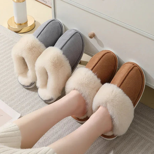 Women's Fuzzy Faux Fur Slippers