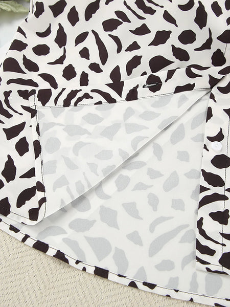 Women's Black & White Spot Pyjama Set